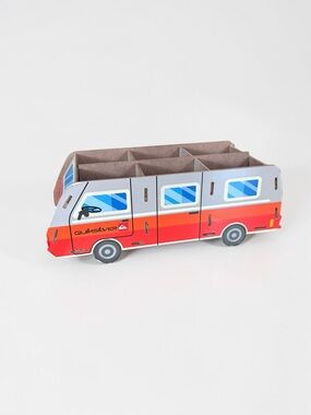 Vintage Quiksilver Wooden Camper Van Display Organizer